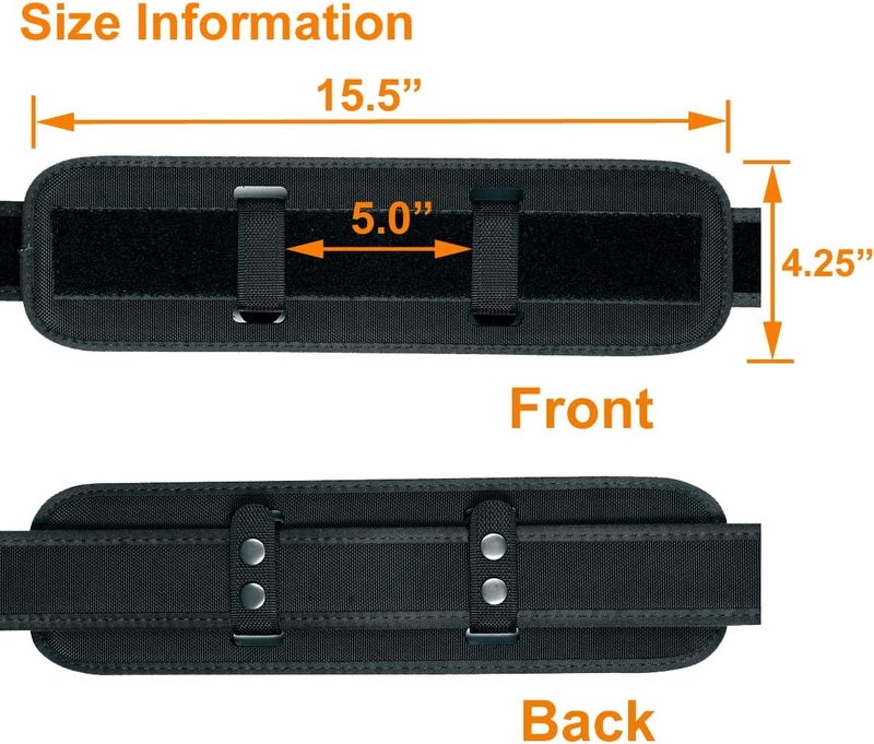 TAFTACFR Duty Belt Back Support for Law Enforcement Security Military and Tactical Duty Belts - Image 2